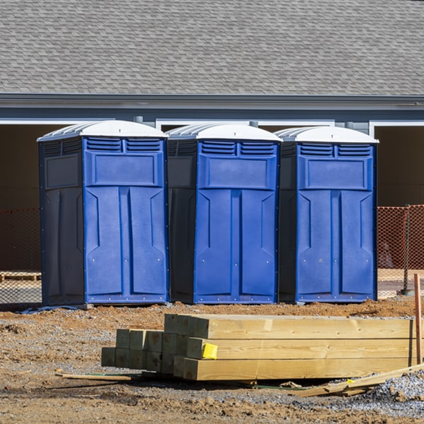 how do you ensure the portable toilets are secure and safe from vandalism during an event in Page